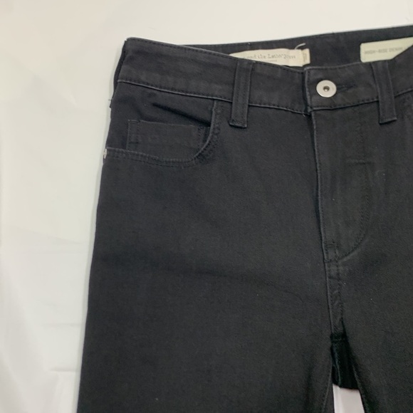 Women Pilcro And the Letterpress Black High-Rise Denim Leggings Size 27 - Picture 3 of 12